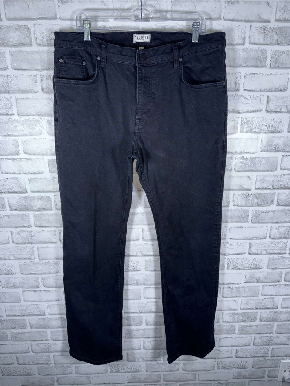 Tecovas Black Straight Leg Jeans Mens 38x34